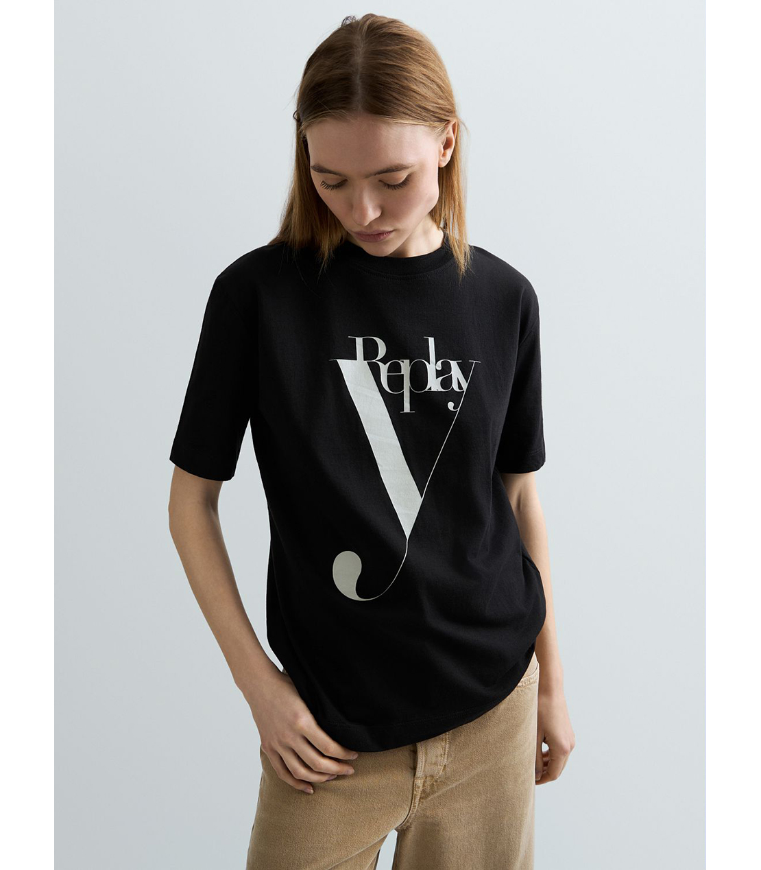 コットンジャージーY Tシャツ 詳細画像 ブラック 6